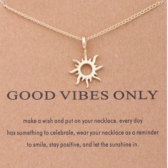 Trend Setter Diva Jewels Jewelry - Restocked! Good Vibes Only Pendant necklace!